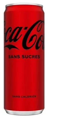 Coca-Cola Zero – Canette 33 cl · pack de 24