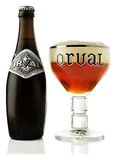 Bouteille et verre Orval