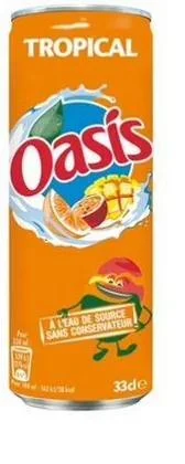Oasis Tropical – Canette 33 cl · pack de 24