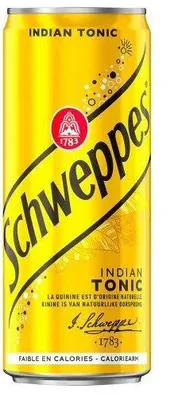Schweppes Tonic – Canette 33 cl · pack de 24